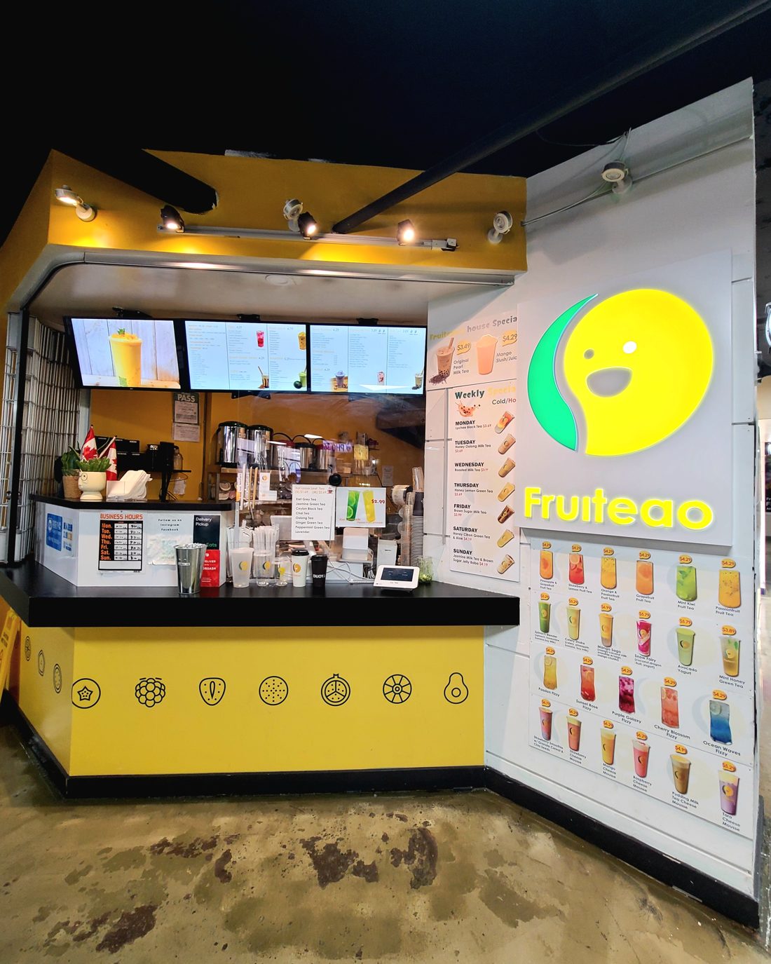 The Fruiteao counter at Village by the Grange