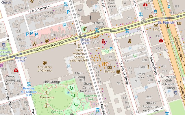 Map of 109 McCaul St